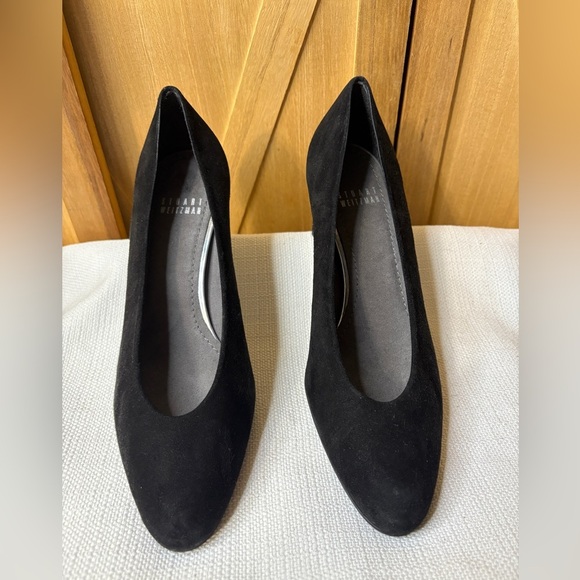 Stuart Weitzman Classic Black Suede Heels size8 - Picture 1 of 9